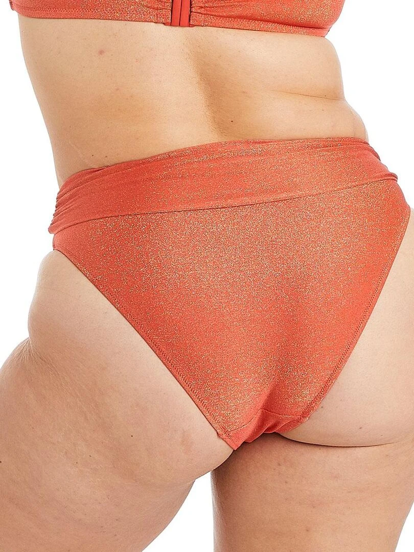 Culotte haute de bain MAUI   Camille Cerf & Pomm'Poire   Orange