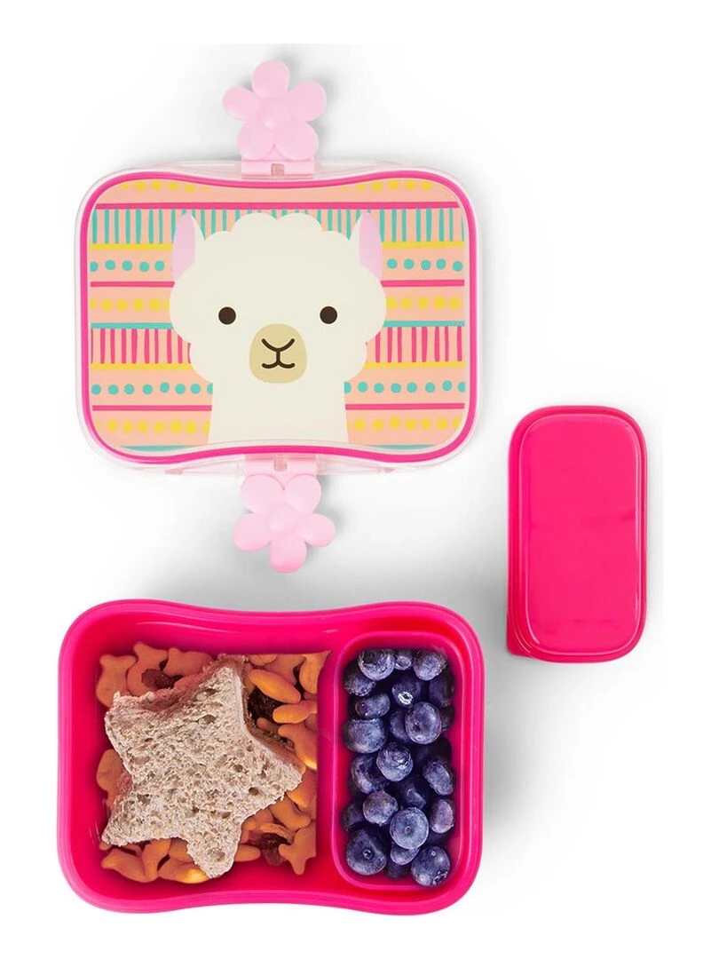 Lunch box Zoo lama   Bleu
