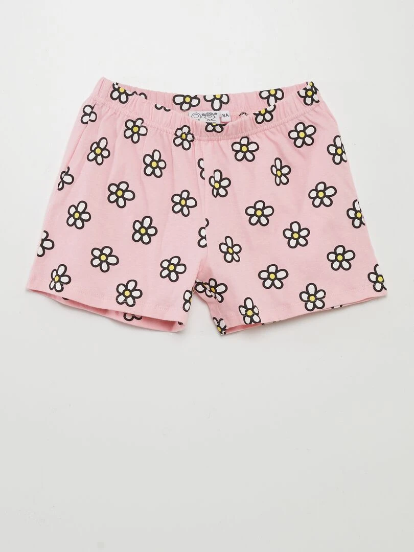 Ensemble de pyjama 'Monsieur Madame'   2 pièces   Blanc