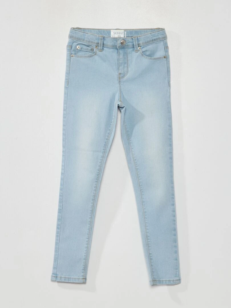Jean skinny 5 poches Bleu clair