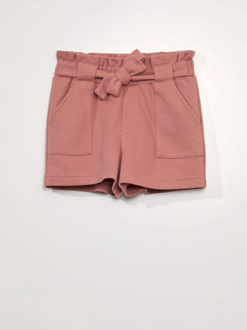 Short en molleton Rose