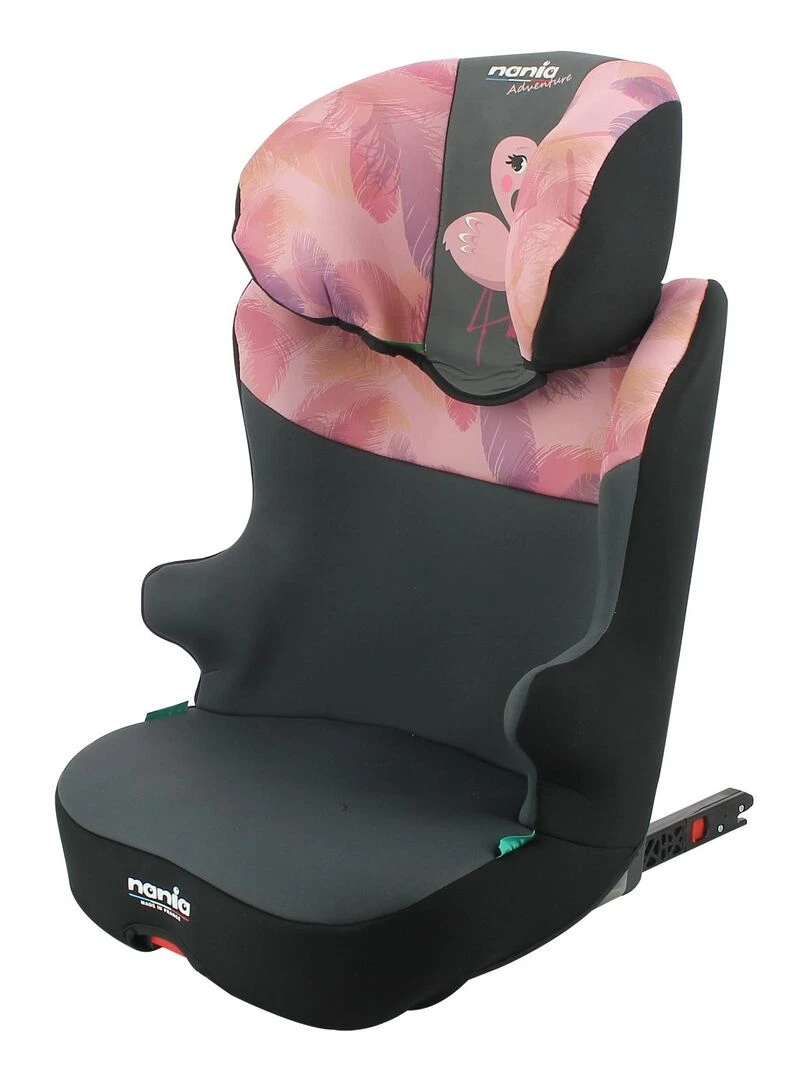 Nania – Siège auto isofix START I FIX 106 140 cm R129 i Size – Fabrication Française Flamingo Rose