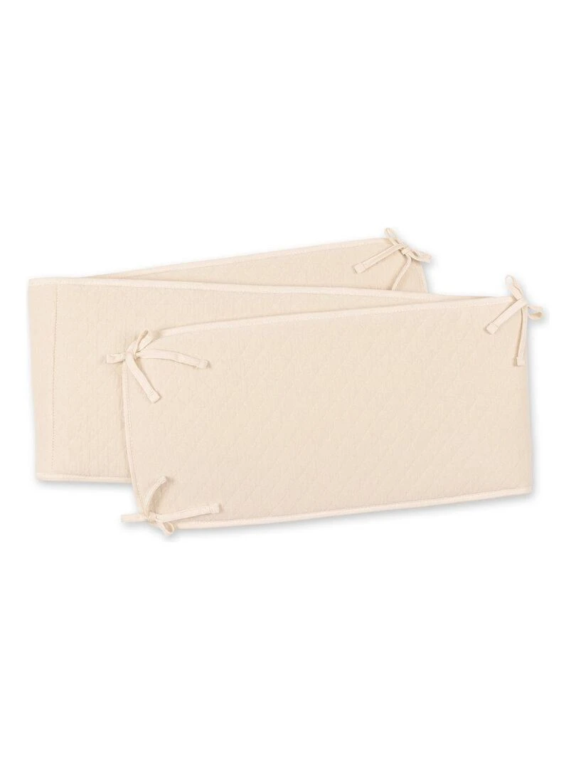Bemini Tour de lit et parc Pady quilted jersey Beige coquille