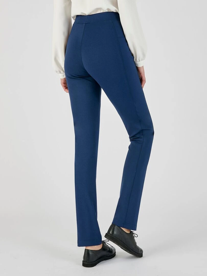 Pantalon maille milano enfilable   Damart   Bleu marine