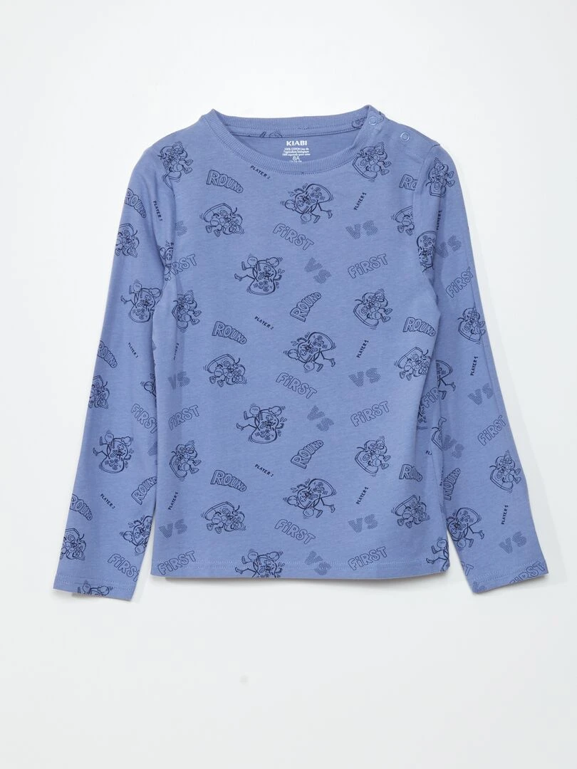 T shirt en en jersey   So Easy   Bleu
