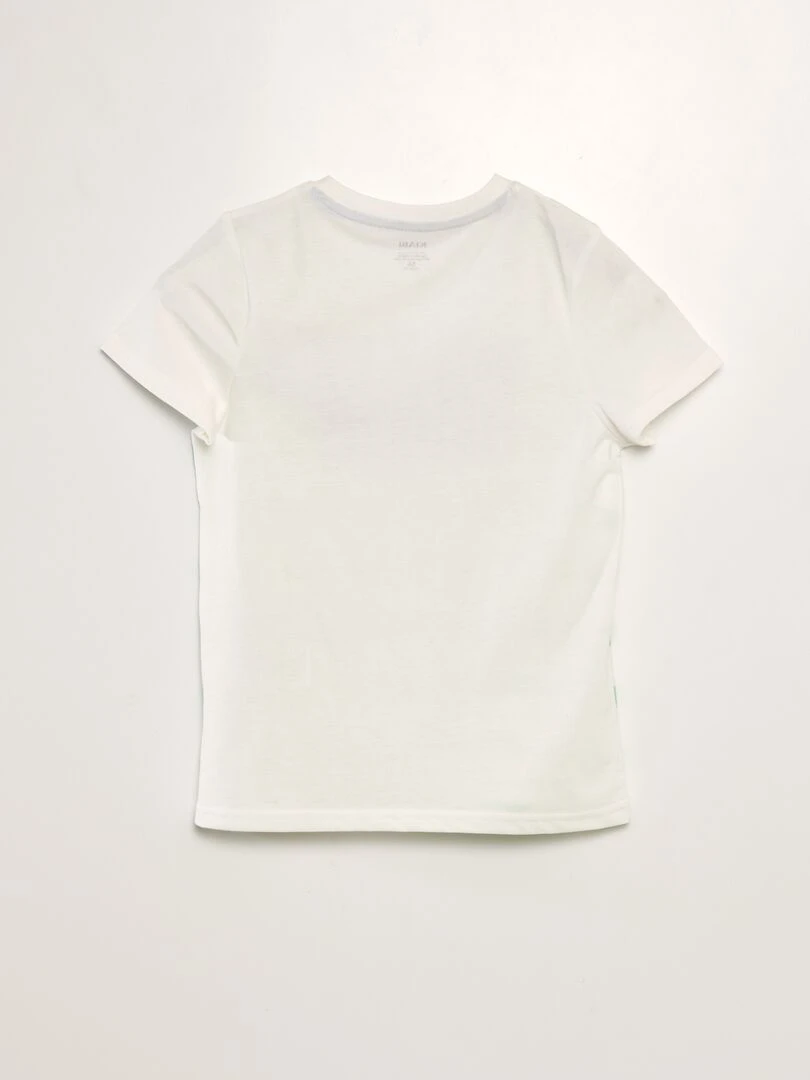 T shirt animé en maille bouclette   Vert