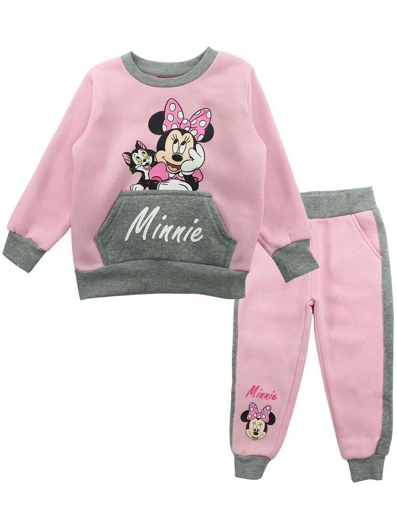 Disney Ensemble Sweat pantalon fille Imprimé Minnie Rose