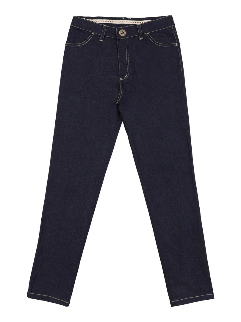Jean Slim Stretch Bleu Foncé Fille  MORGAN   'LA FAUTE A VOLTAIRE'   Bleu foncé