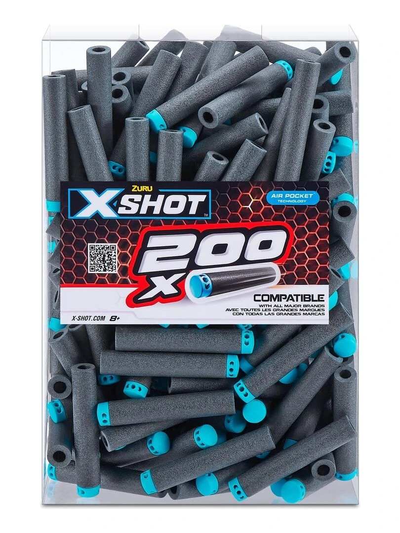 XSHOT   Recharge Excel 200 fléchettes   Bleu