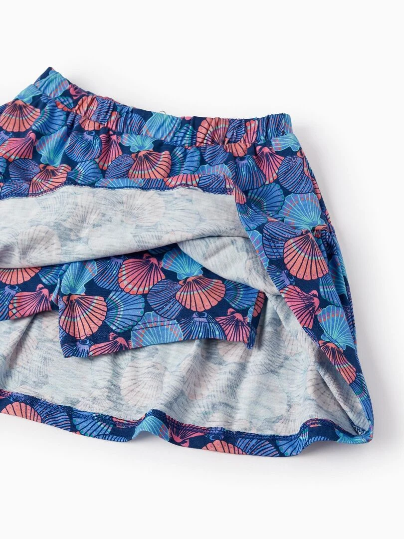 Jupe Imprimée avec Short Intégré pour Fille  EXPLORING AUSTRALIA   Bleu foncé