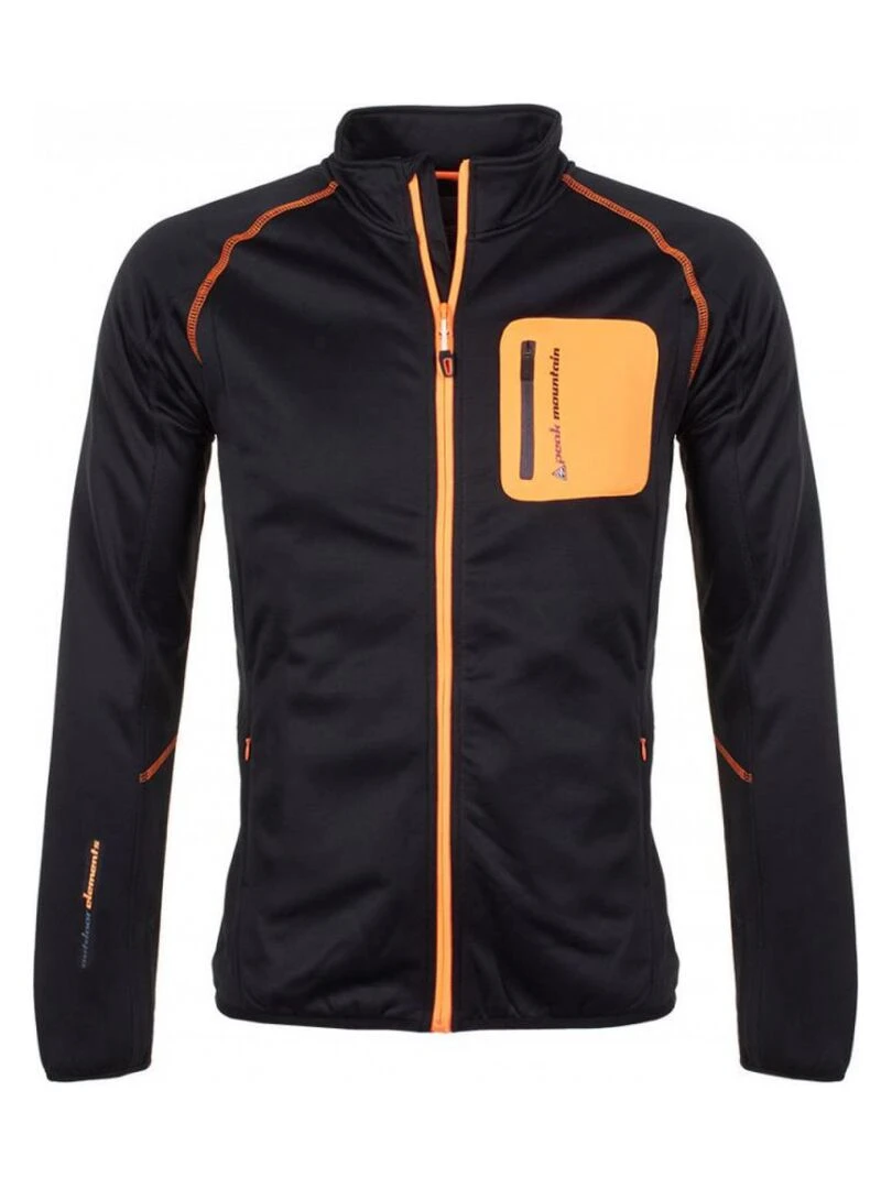 Blouson polarshell homme CEMANO PEAK MOUNTAIN Noir Noir