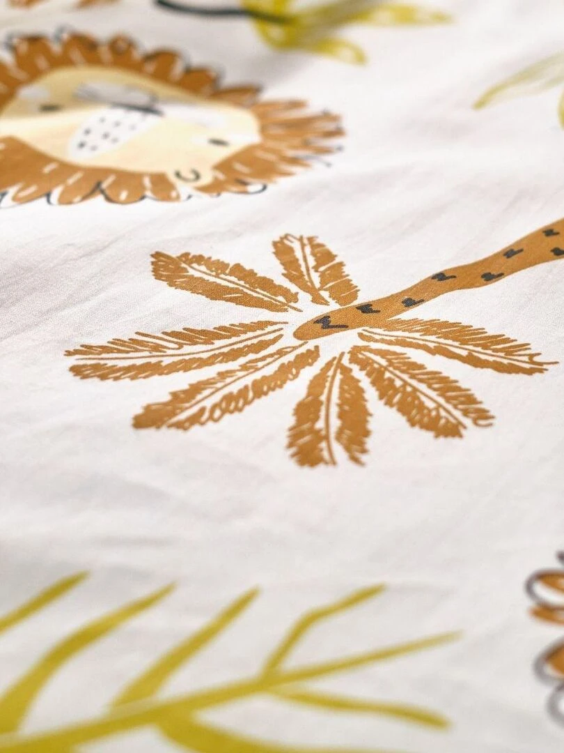 Parure de lit imprimé 'HAPPY FRESH' 'TODAY' Orange