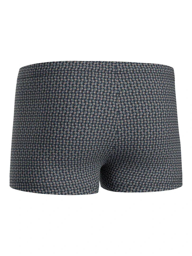 Boxer de bain pour homme couleur bleu imprimé abstrait   Bleu