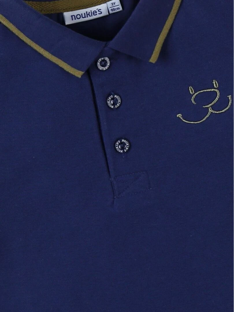 Polo en coton piqué    Noukie's   Bleu