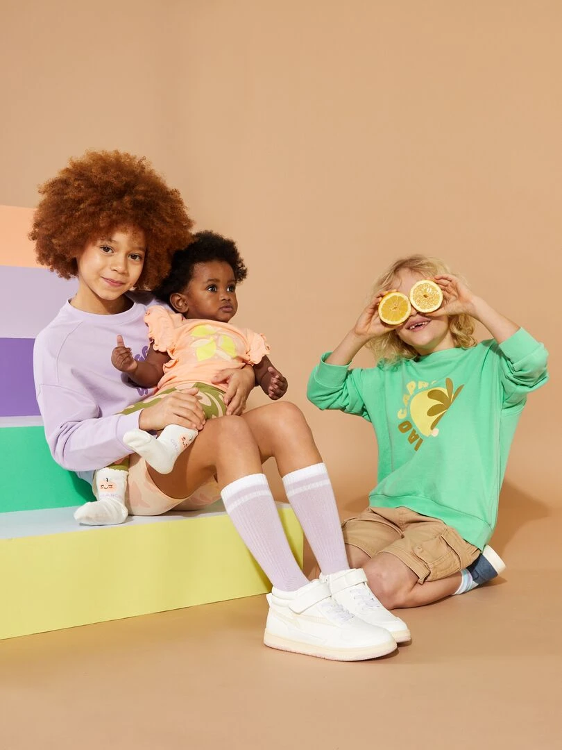 Sweat loose imprimé   Grafik Edition   Vert