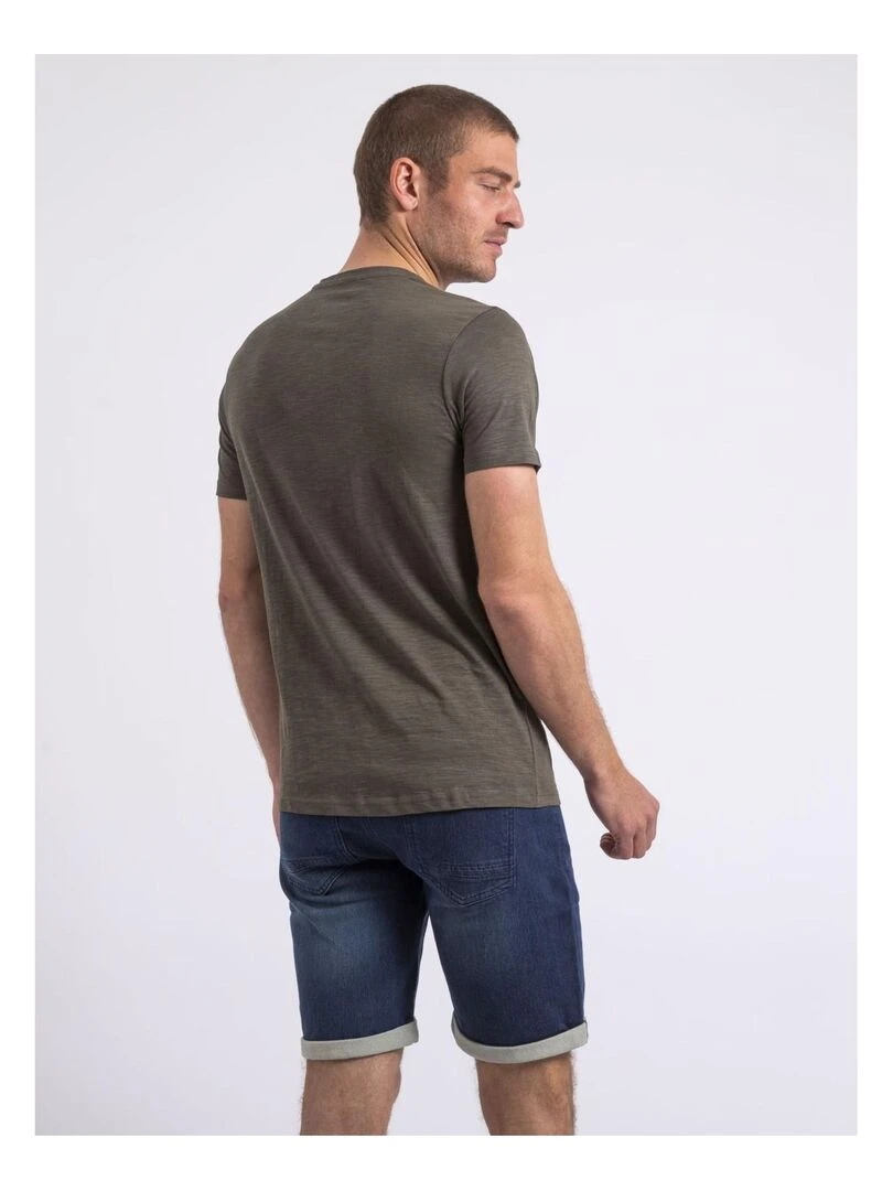 T shirt col rond NOPAJOUX Kaki