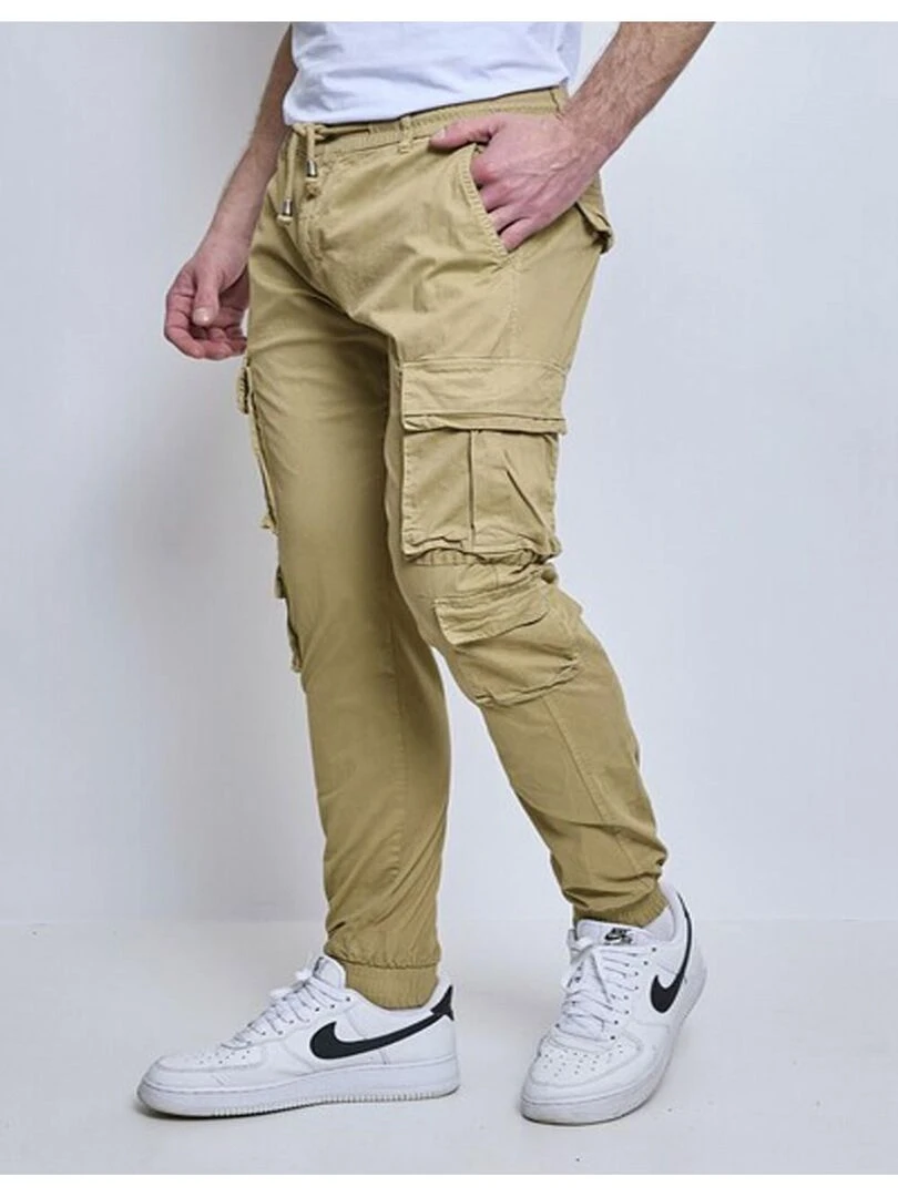 PANTALON CARGO Kebello Beige