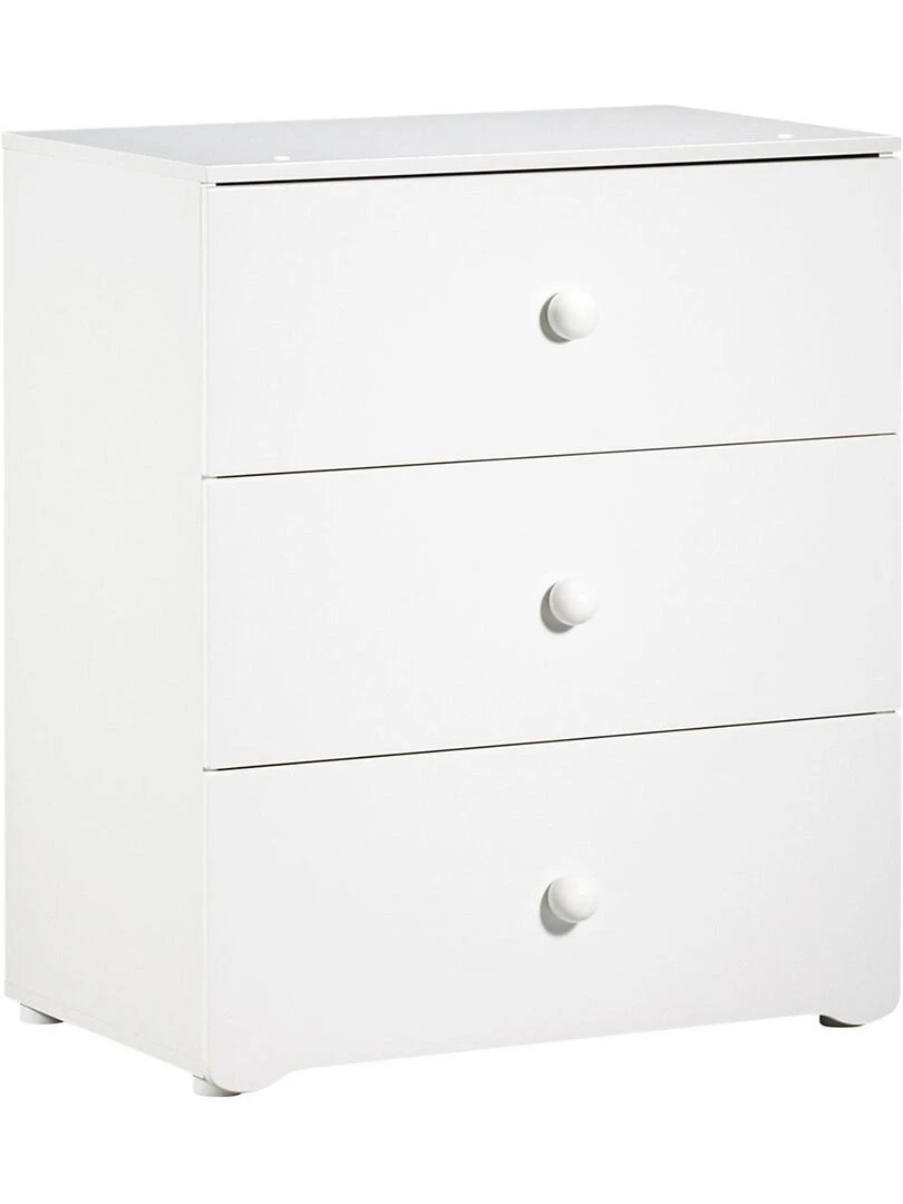 Commode à langer 3 tiroirs BABYPRICE Blanc