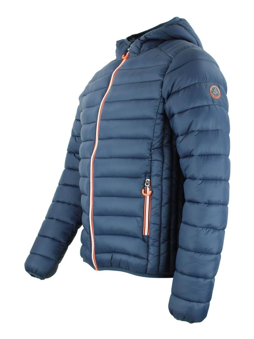 Doudoune fine à capuche homme CAEN   PEAK MOUNTAIN   Bleu marine