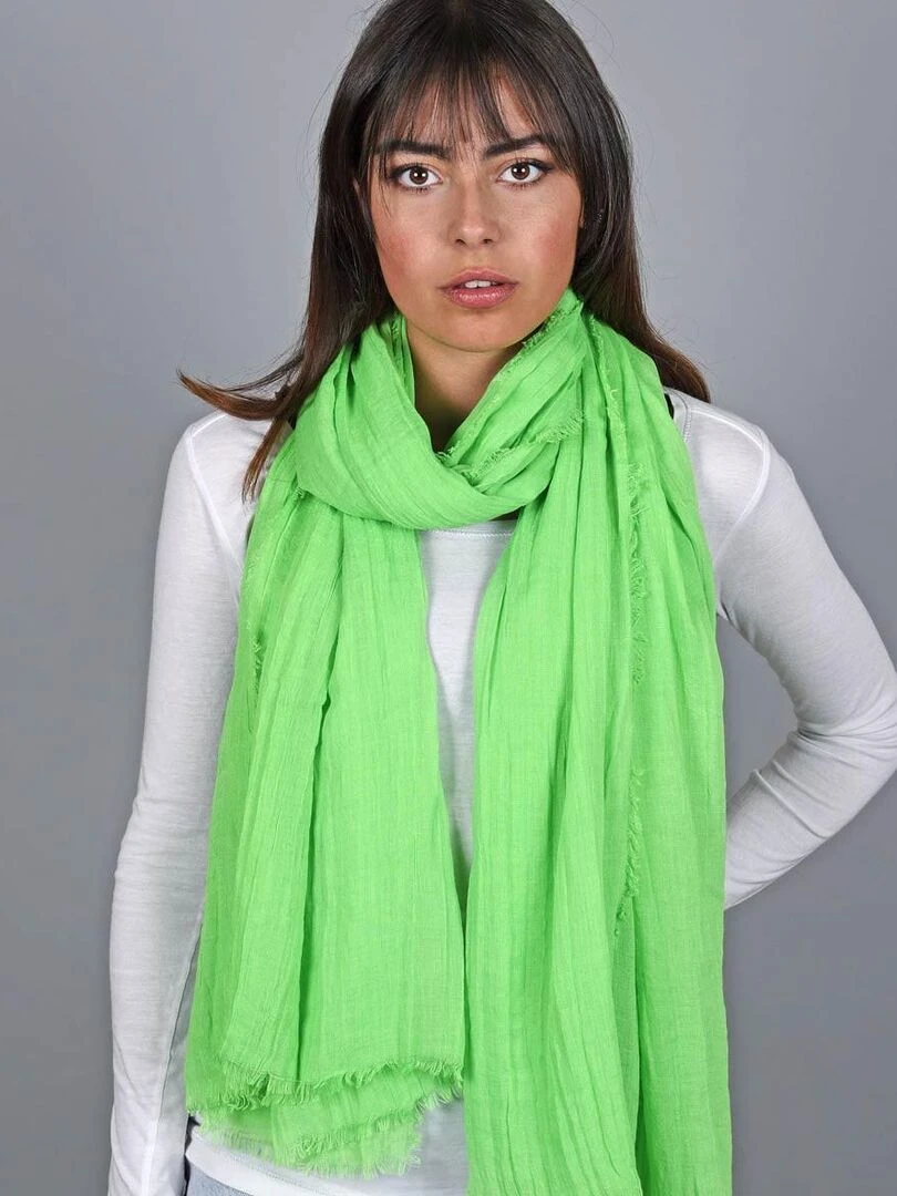Chèche Froissé Touch Vert clair