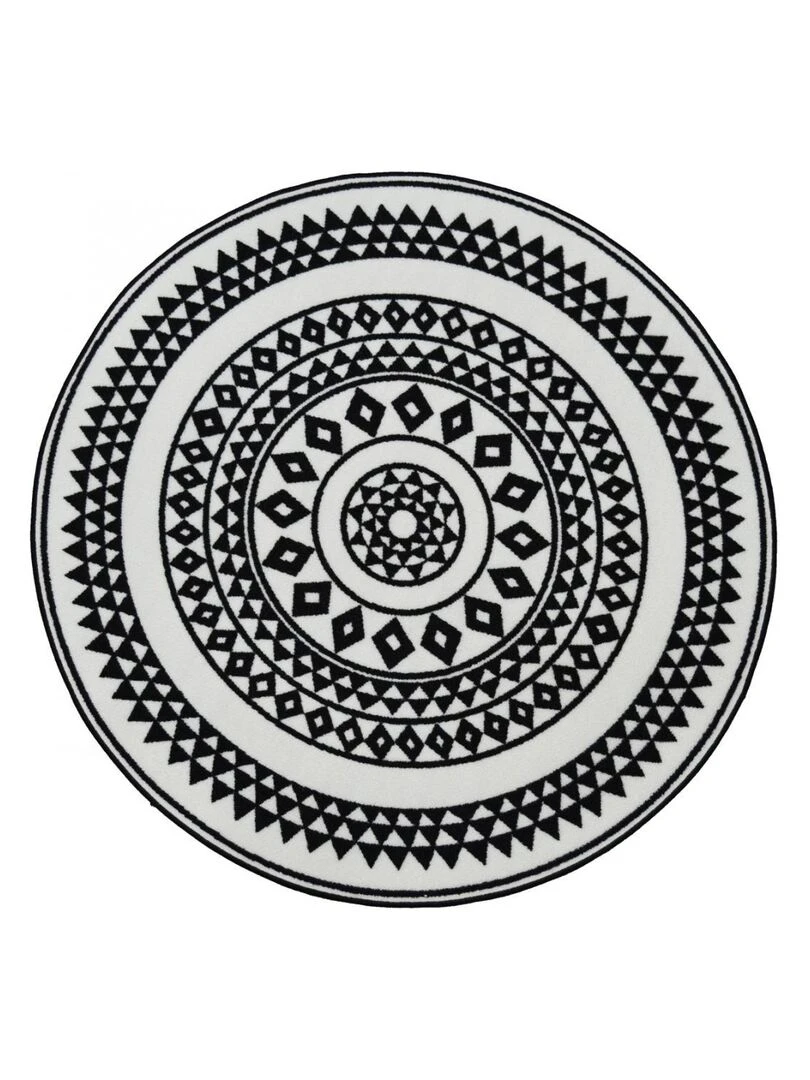 Tapis salon Ø100 cm UTOPIA Noir