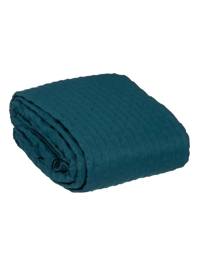 Dessus de lit 240x260 Kalia bleu + 2 taies Bleu