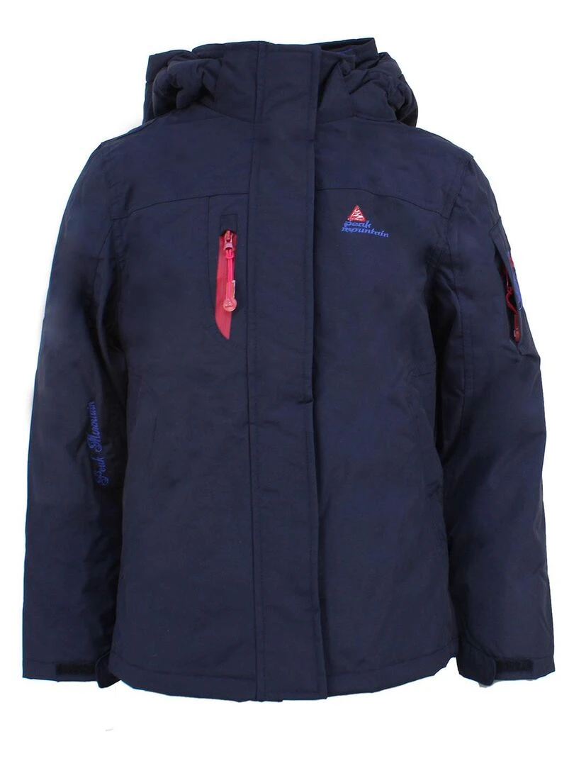 Parka de ski fille GADIKA PEAK MOUNTAIN Bleu marine