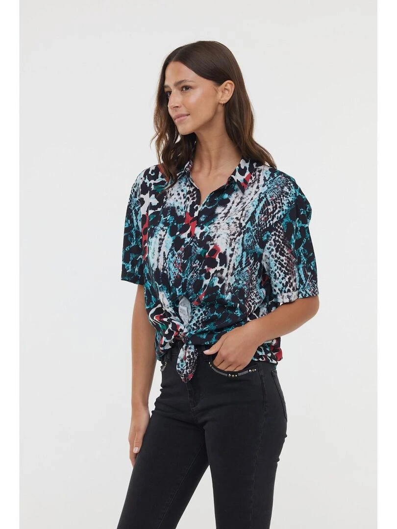 Lee Cooper Chemise manches courtes viscose loose DAMA ML Blanc