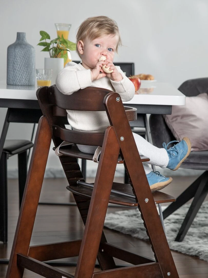 ROBA Chaise Haute Évolutive "Sit Up III" En Bois Véritable À Partir De 6 Mois Marron