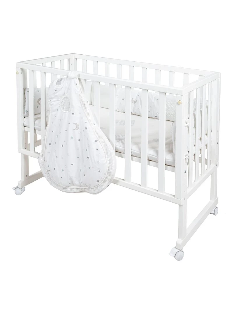 ROBA Berceau Cododo Safe Asleep® 3en1 + Équipement "Sternenzauber" Blanc