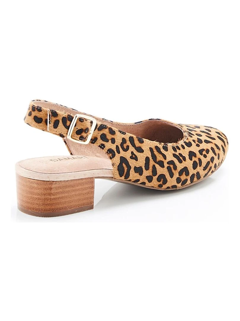 Ballerines ouvertes   Damart   Marron