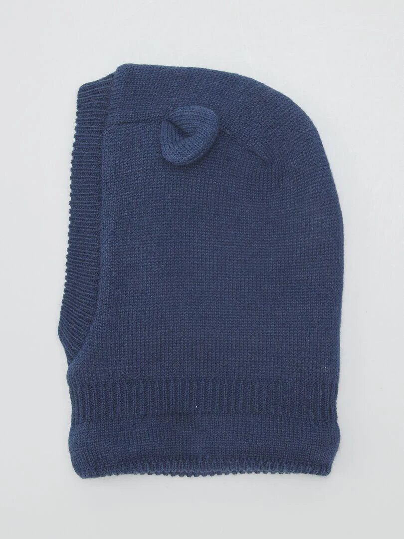 Cagoule en tricot Bleu nuit