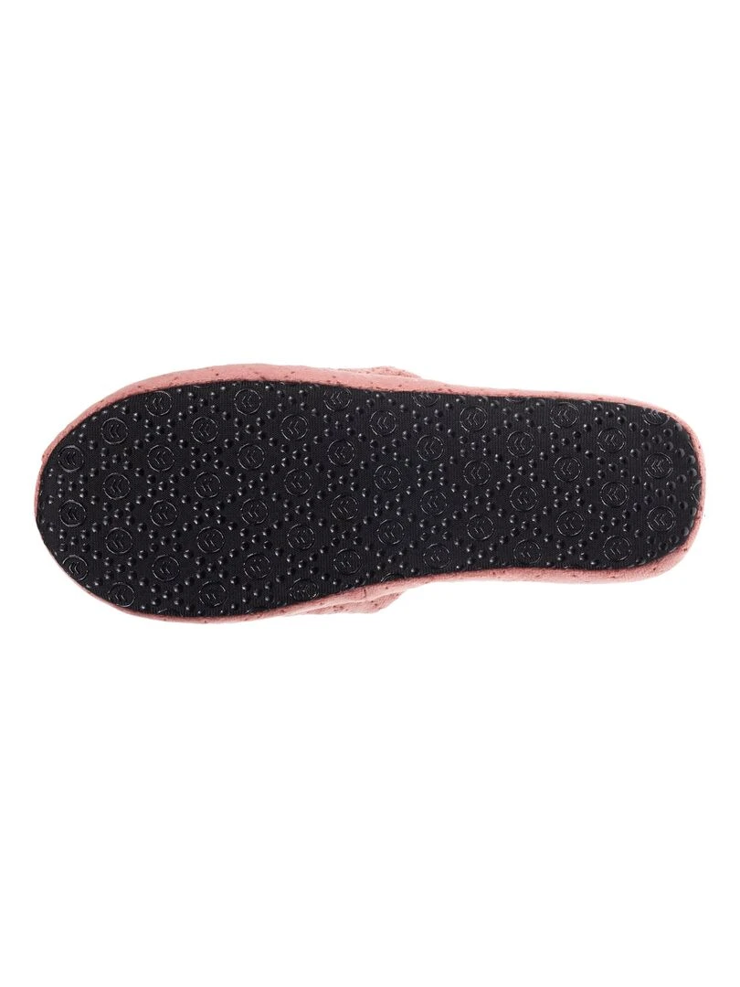 Chaussons sandales Femme Matelassé Blush   Rose