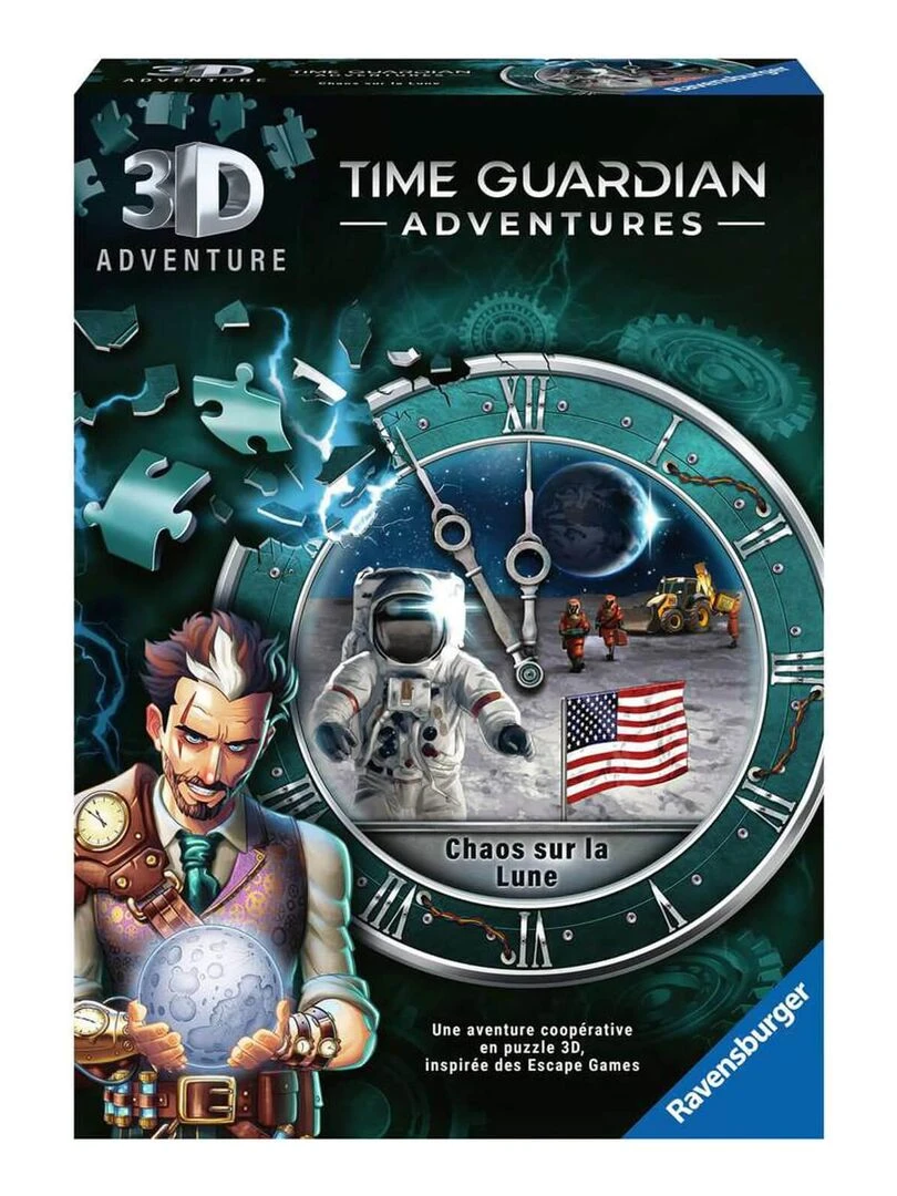 Puzzle 3D 216 pièces : Time Guardian Adventures : Chaos sur la Lune N/A
