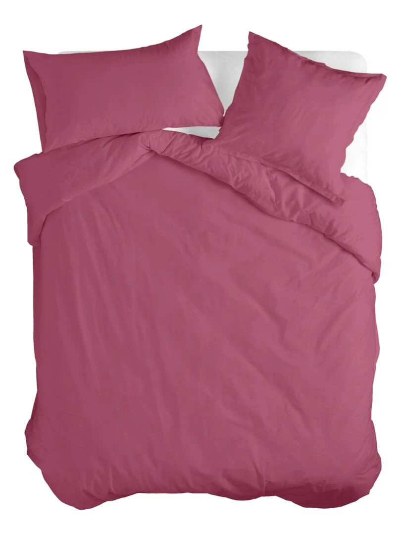 Housse de couette Basic "Happyfriday"   Magenta