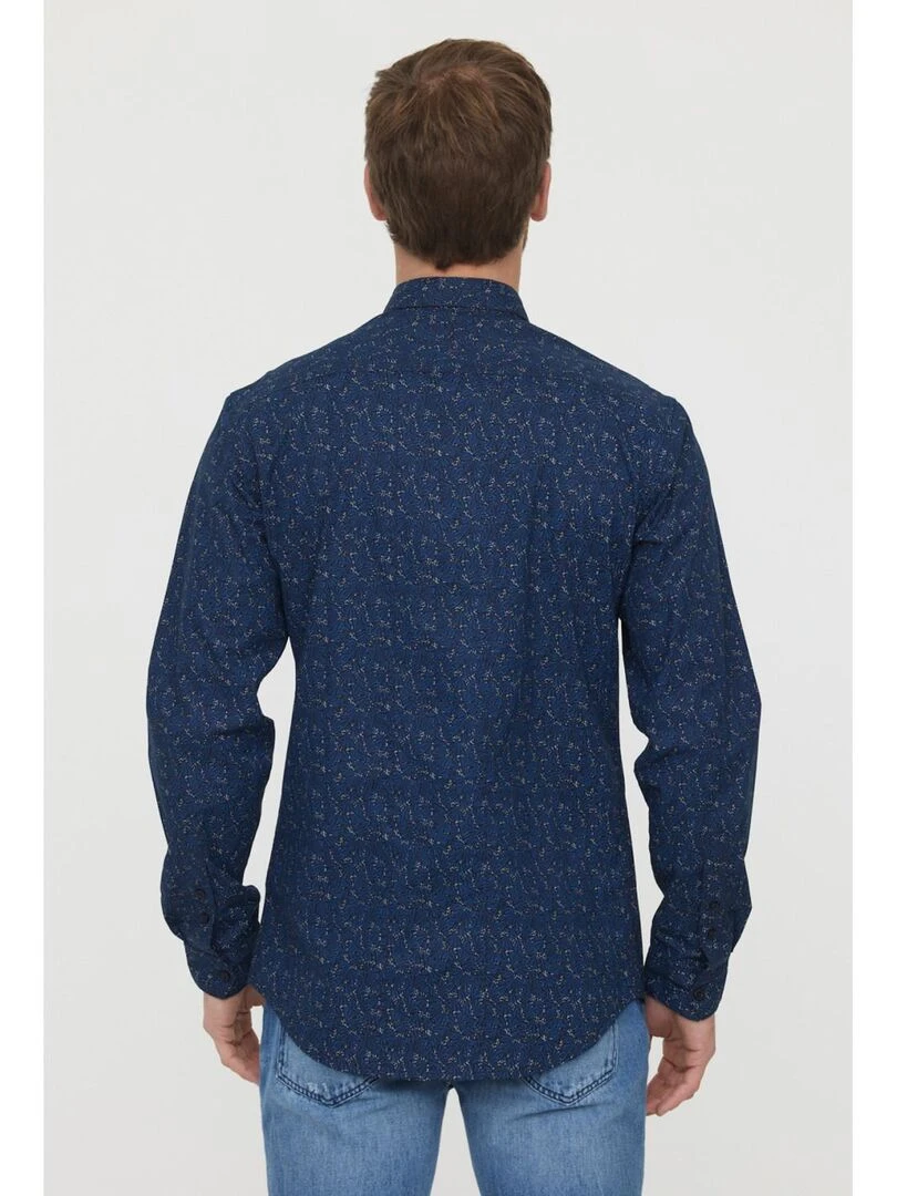 Lee Cooper   Chemise manches longues coton  DYM   Bleu marine