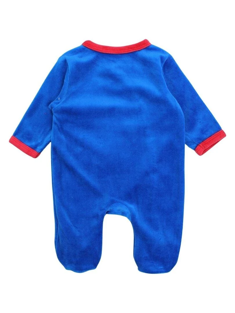 Disney Grenouillere bébé garçon imprimé Mickey en coton Bleu