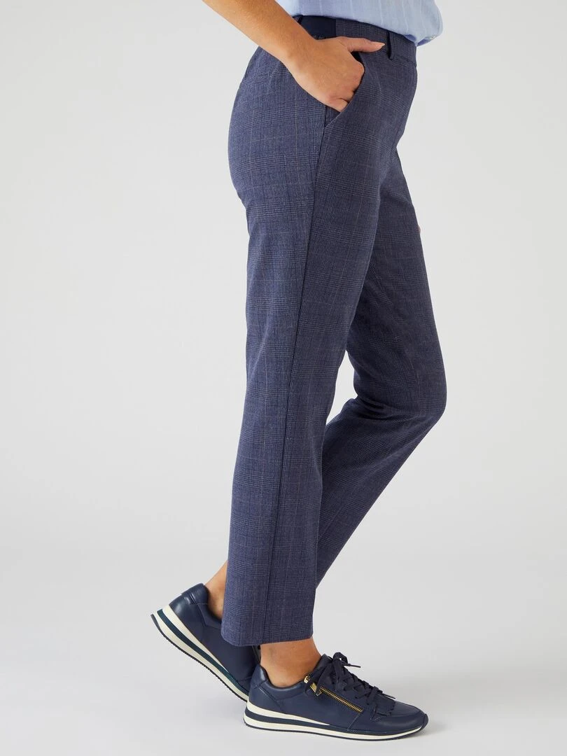 Pantalon 7/8ème enfilable bi stretch Damart Bleu