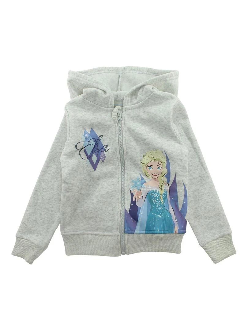 Disney Ensemble Veste pantalon fille Imprimé La Reine Des Neiges Gris