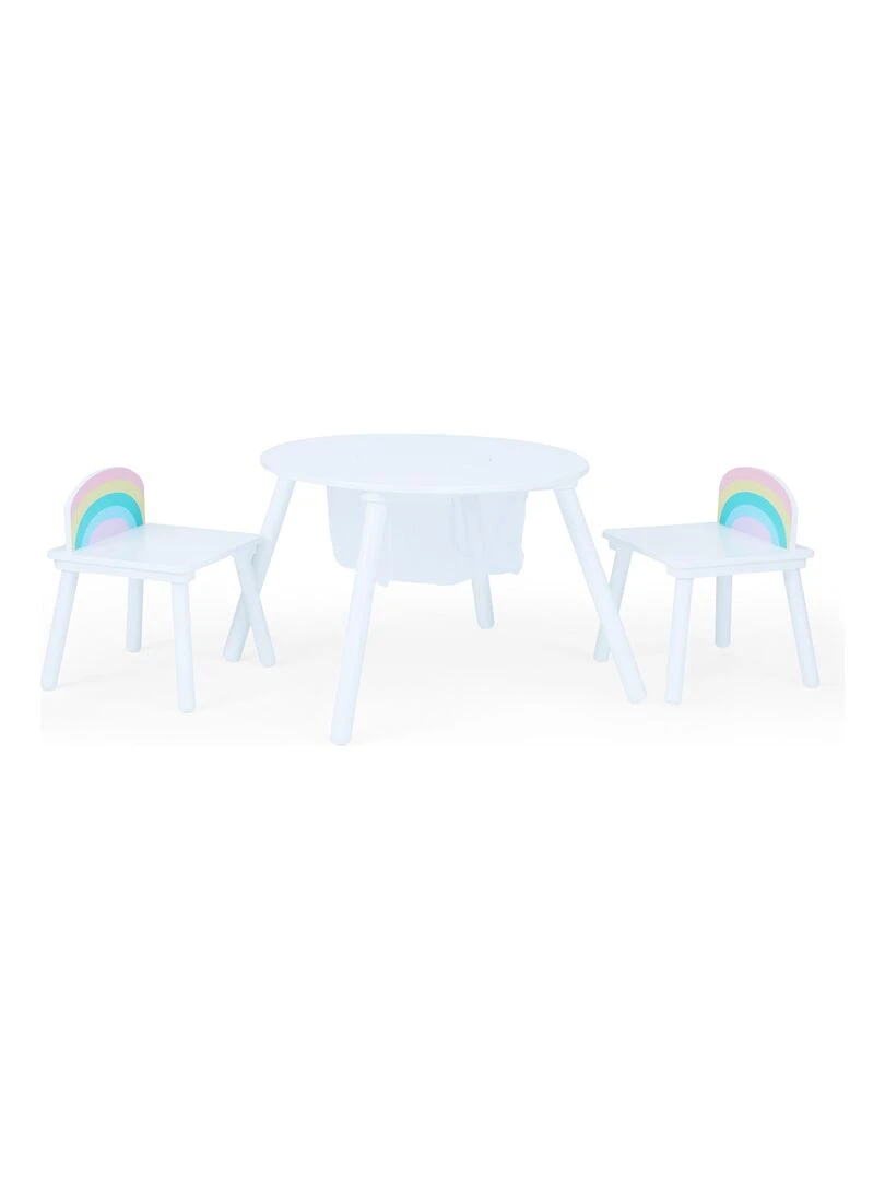 Fantasy Fields Rainbow Fishnet Play Table & Chairs Meubles pour enfants Blanc Blanc