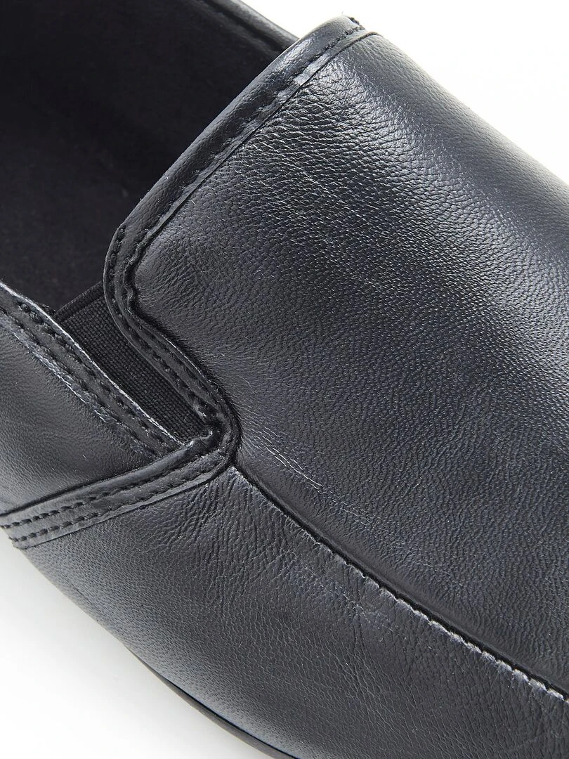 Pantoufles dessus cuir   Damart   Noir