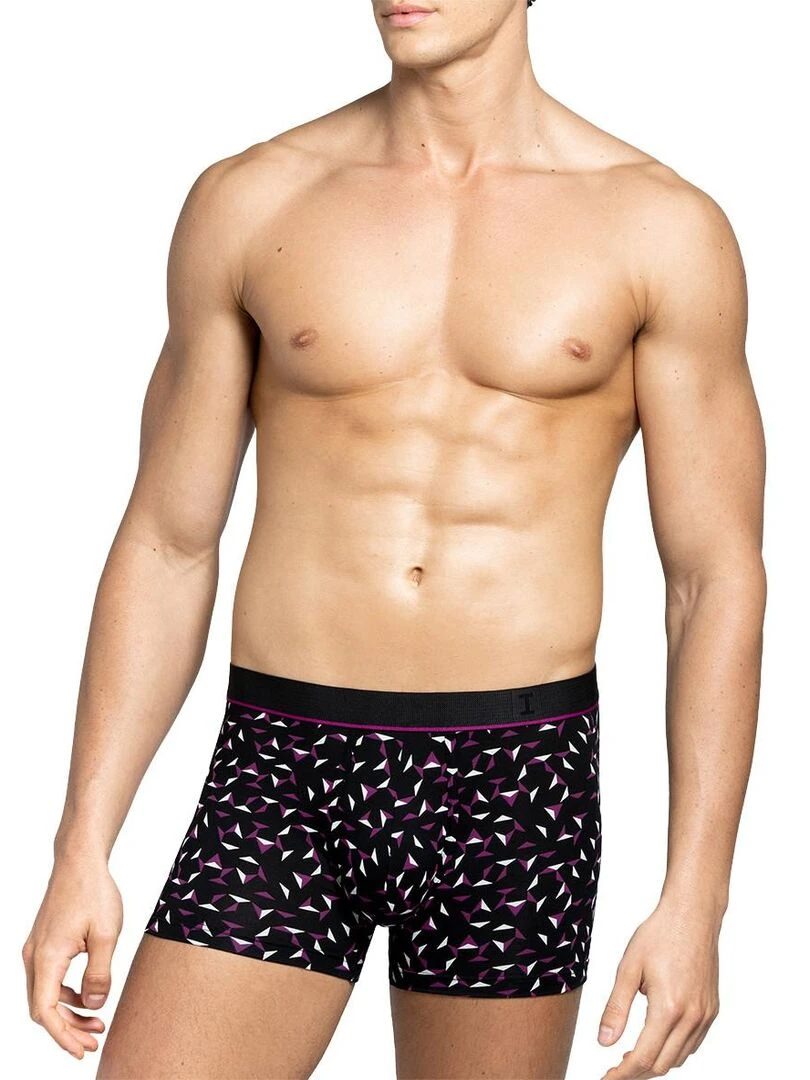 Boxer Lush imprimé graphique en lyocell Violet