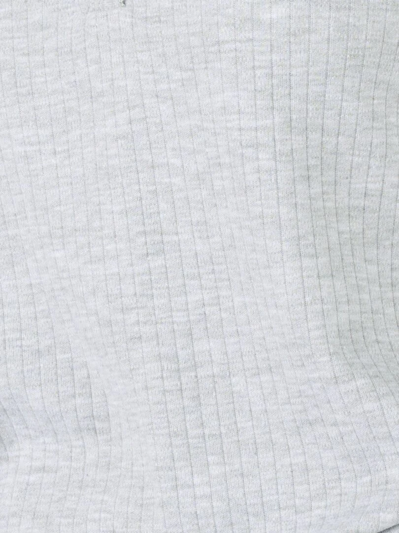 Pyjama maille interlock côtelée douce et souple   Damart   Gris chiné