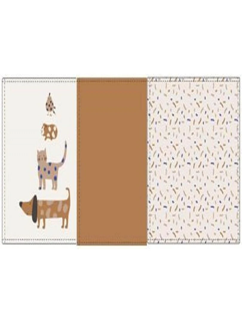 Lange divinement doux L Little Mateys bleu roi boîte de 3 pcs 80 x 80 cm Bleu