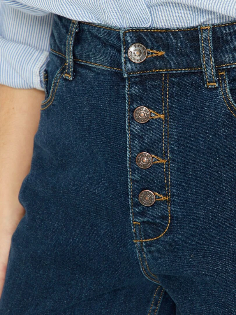 Jean mom à taille très haute   L28   Brut