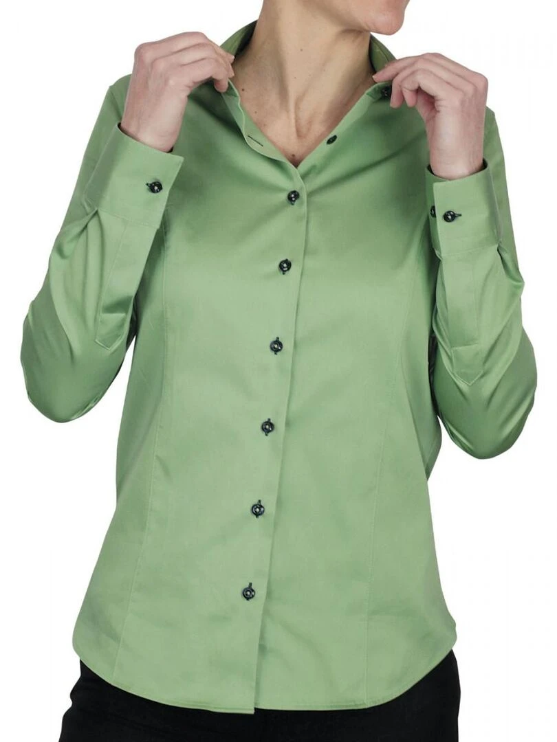 Chemise unie KRYSTAL   Vert