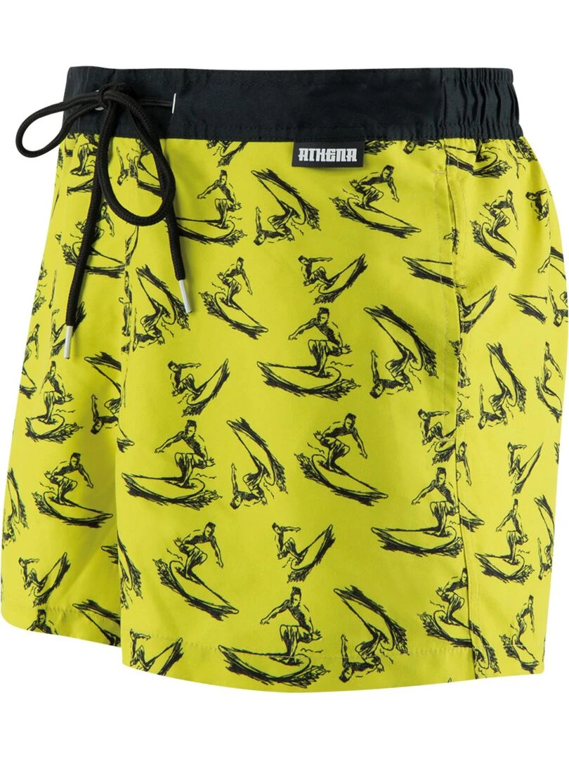 Bermuda de bain homme Waves Jaune