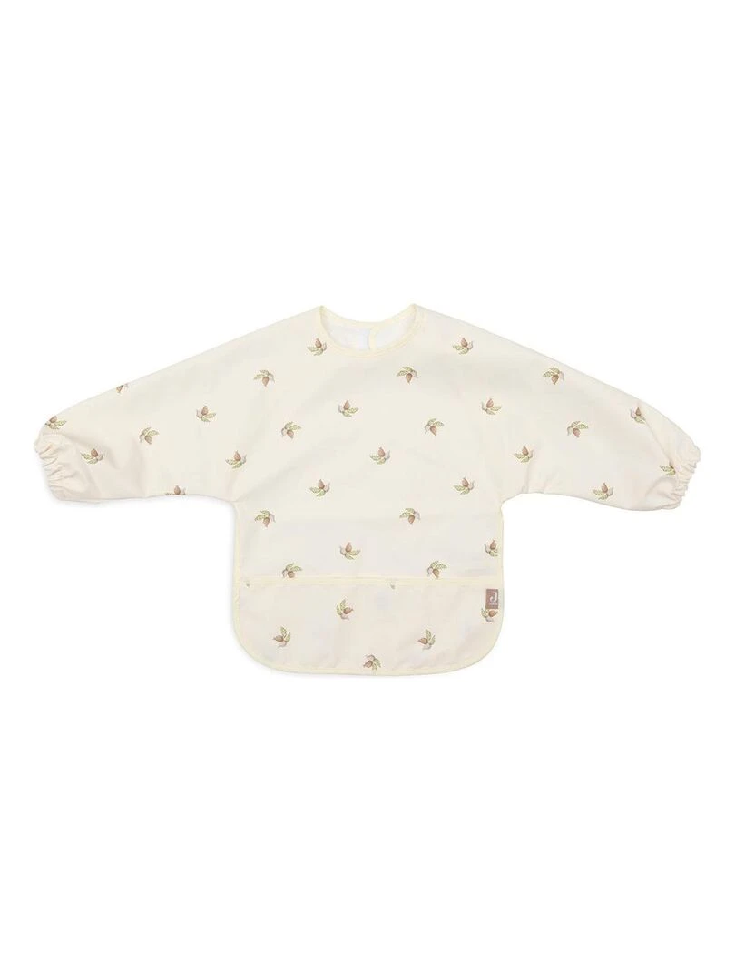 Bavoir à manches imperméable Rosehip Ecru