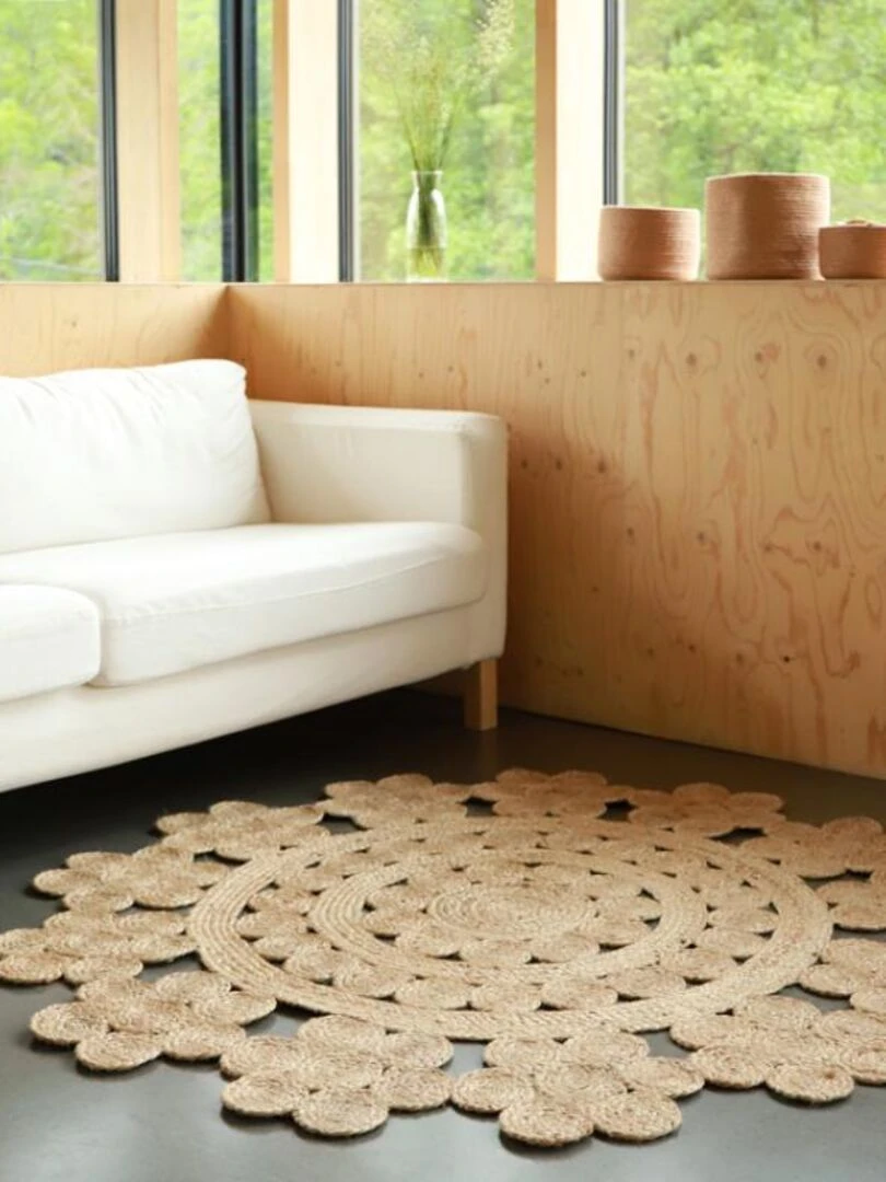 Tapis Rond Moora (140 Cm)   Beige