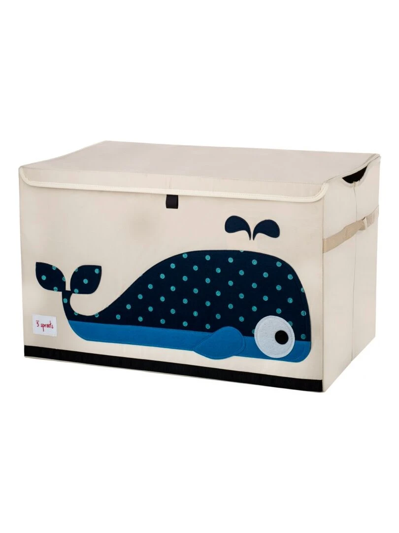 Coffre à jouets caisse de rangement Baleine Bleu